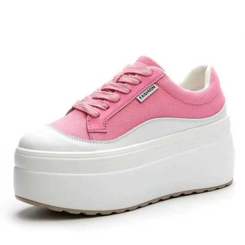 Wedge Espadrille Women - 여성용 캔버스 정품 가죽 스니커즈 플랫폼