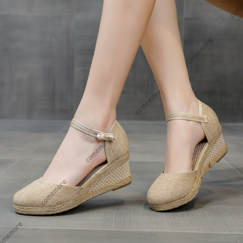 Comemore 샌들 하이힐 여름 신발 2025 새로운 - Wedge Espadrille Women 리뷰 및 가격