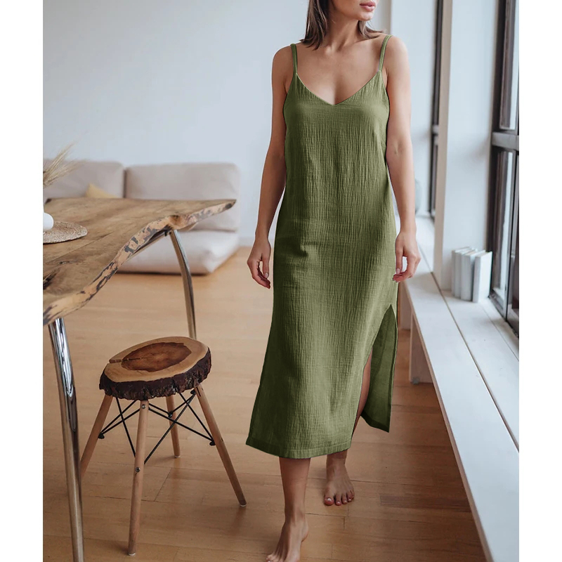 모슬린 100% 코튼 거즈 여성용 드레스, 섹시한 조절 - Linen Dress Wrap 리뷰 및 가격