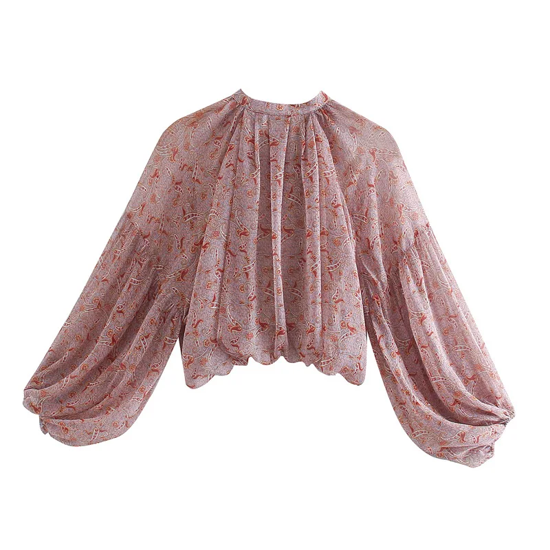 TEELYNN 여성용 퍼프 긴팔 보호 블라우스 셔츠,  - Romper Floral Print 리뷰 및 가격