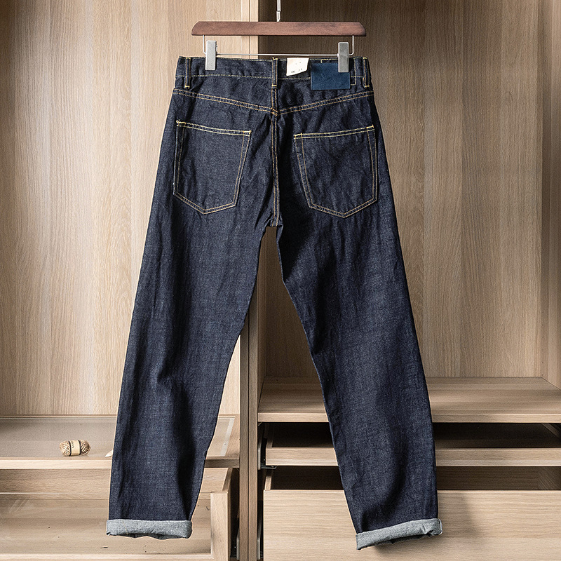 15oz 일본산 블루 셀비지 데님 워싱 진 남성용 아메 - Levis Jeans 501 리뷰 및 가격