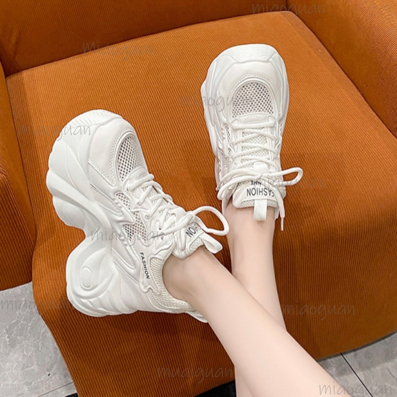 여성용 메쉬 통기성 청키 플랫폼 스니커즈 여성용 여름  - Wedge Espadrille Women 리뷰 및 가격