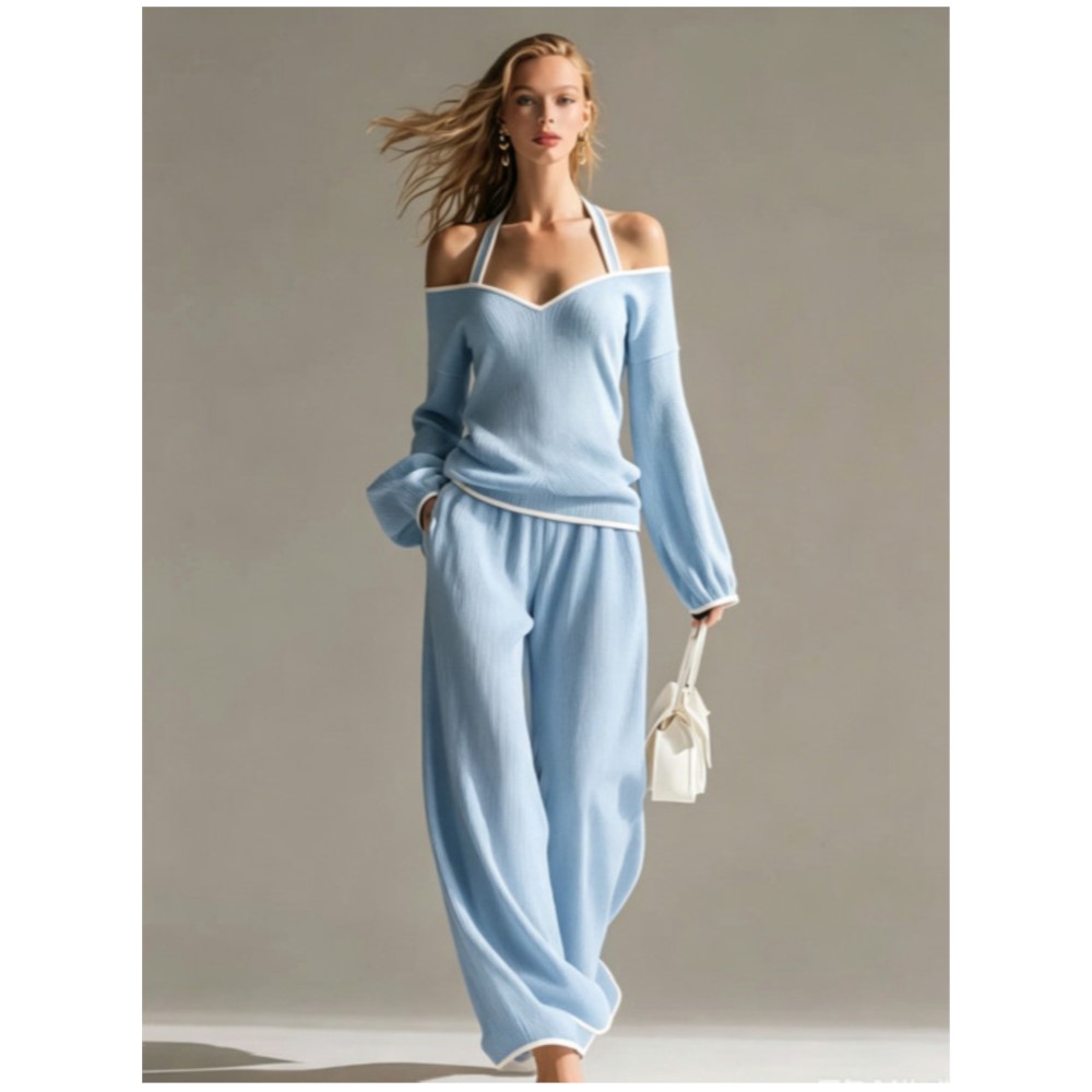 여성 섹시 오프숄더 긴팔 티셔츠 바지 투피스 세트 패션 - Blouse Off Shoulder 리뷰 및 가격